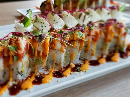 plate of sushi